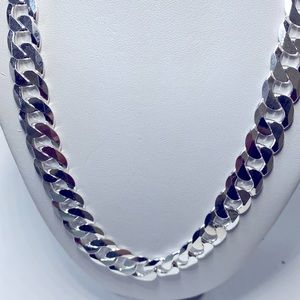 NEW Sterling Silver 925 Cuban Necklace